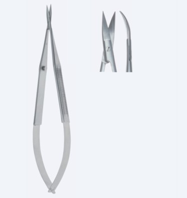 Ножиці, хірургічні, плоска ручка, лезо 8 мм, довж. лез 14 мм, дисекціні, для судин 0,5-1,5 мм, для судин 1,5-3,0 мм,довж. 150 мм, 6"